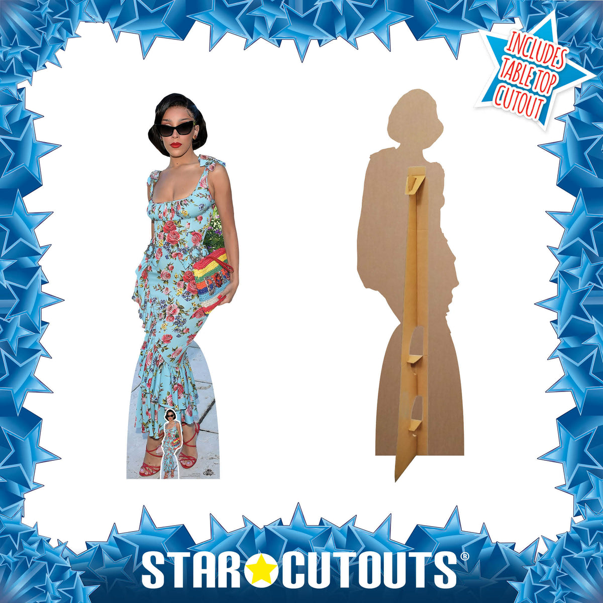 CS964 Doja Cat Height 165cm Lifesize Cardboard Cut Out With Mini – product image 3