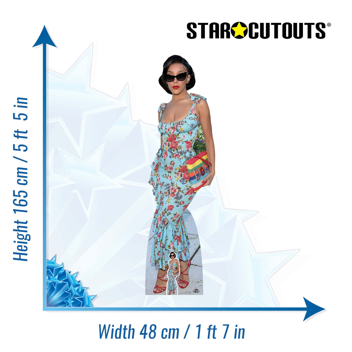 CS964 Doja Cat Height 165cm Lifesize Cardboard Cut Out With Mini – product image 2