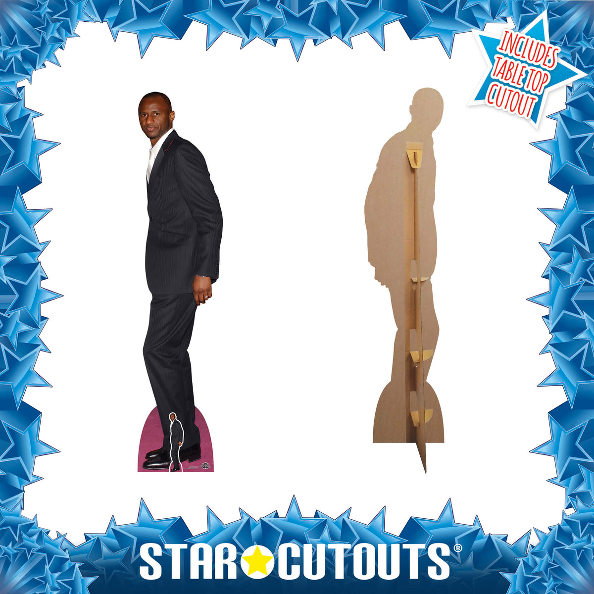 CS965 Patrick Vieira Football Manager Height 193cm Lifesize Cardboard Cut Out With Mini – product image 3