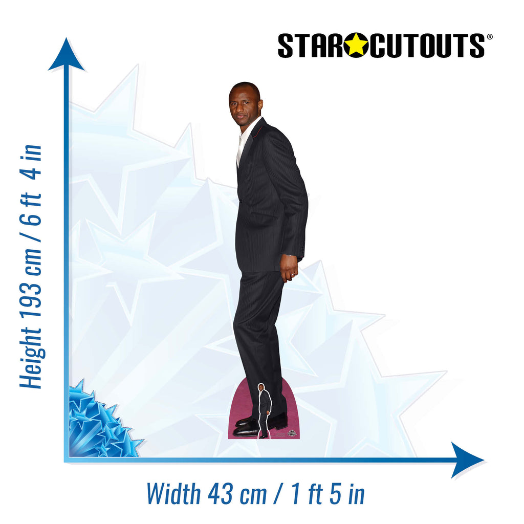 CS965 Patrick Vieira Football Manager Height 193cm Lifesize Cardboard Cut Out With Mini – product image 2