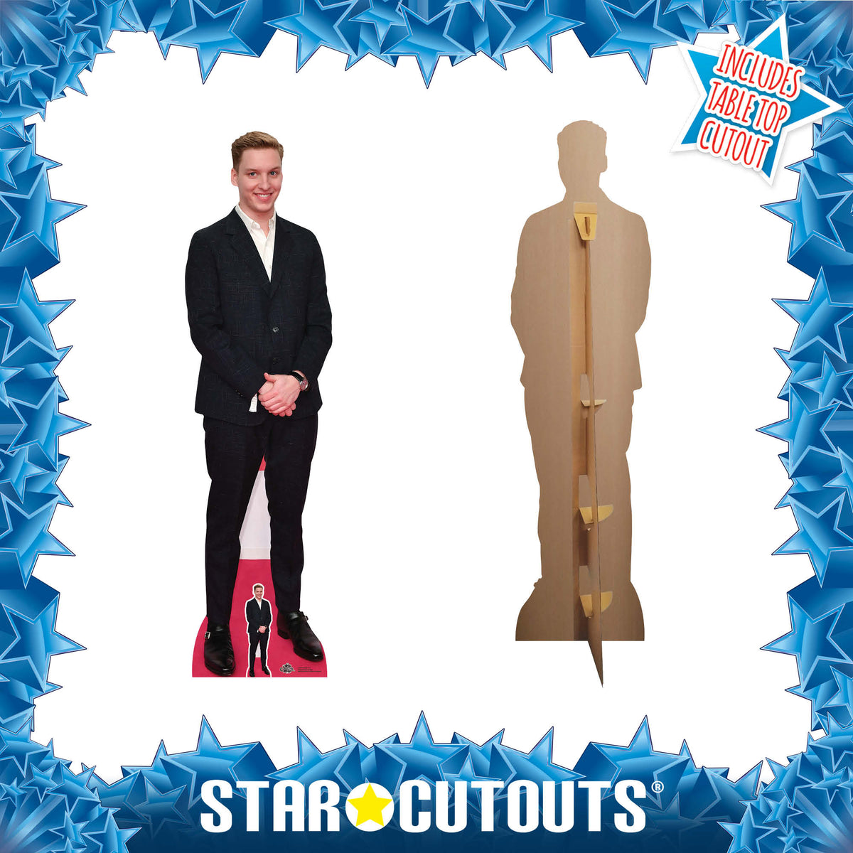 CS983 George Ezra Height 185cm Lifesize Cardboard Cut Out With Mini – product image 3