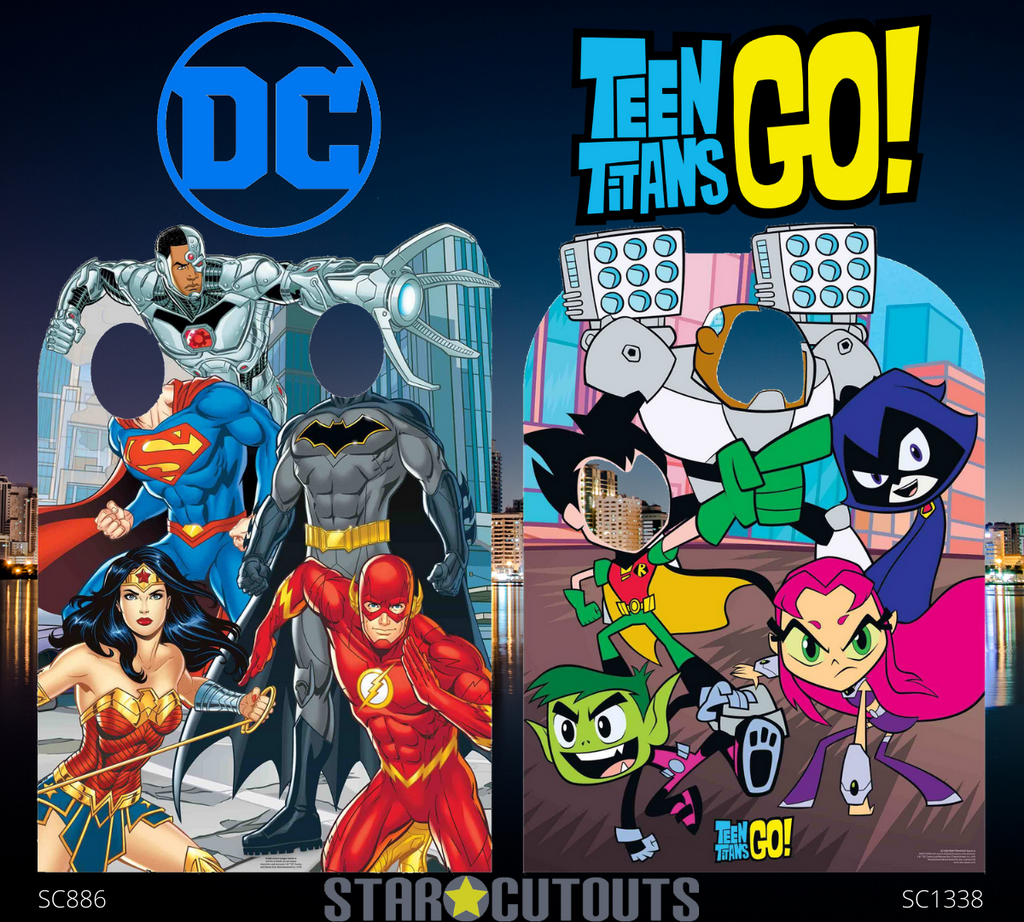 SC886 Justice League Stand-In Animated Child Size Cardboard Cut Out Height 135cm – product image 3