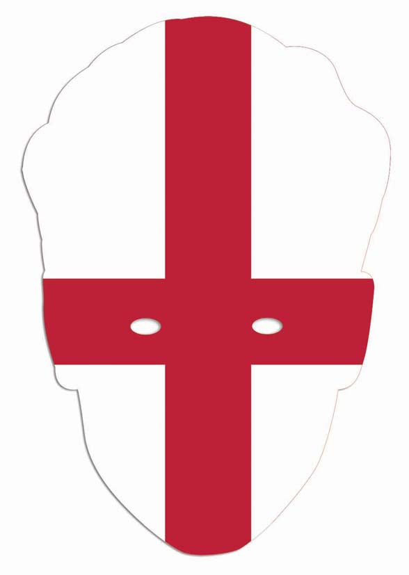 SM163 England Flag Football Single Face Mask – product image 1