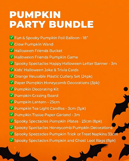 Halloween Pumpkin Party in a Box - (65pk)