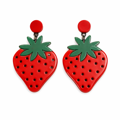 Strawberry Drop Earrings