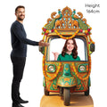SC4886 Wedding Tuk Tuk / Auto Rickshaw Backdrop Cardboard Cutout Stand In – product image 1