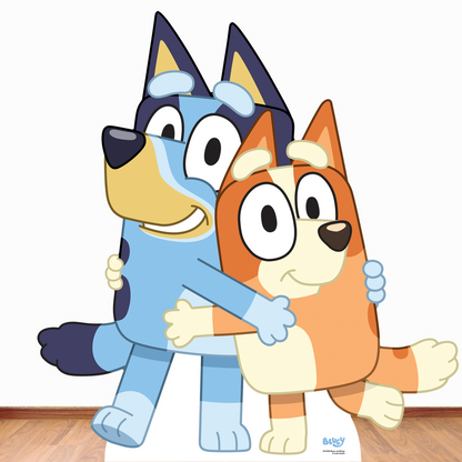 SC4558 Bluey and Bingo Cardboard Cut Out Height 91cmBluey Cardboard Cutout UK | Life Size Party Decoration