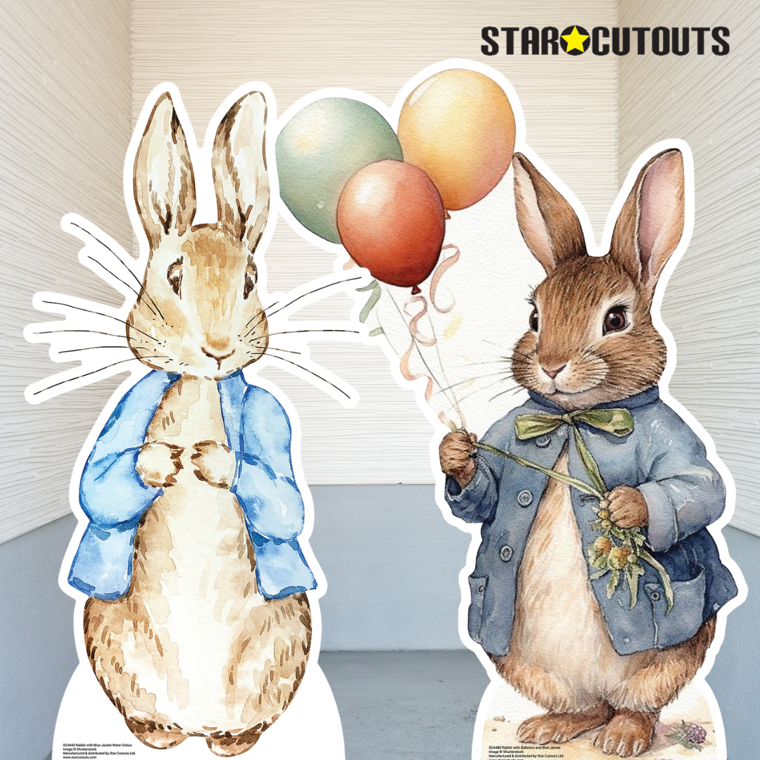 SC4480 Rabbit with Balloons Cardboard Cut Out Height 92cm – product image 5