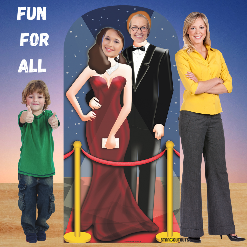 SC170 Red-Carpet/ Hollywood Couple Stand In Cardboard Cut Out Height 186cm – product image 4