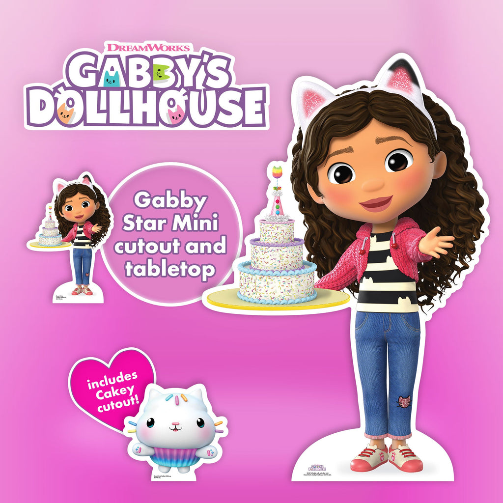 SC4316 Gabby with Cake Gabby's Dollhouse Star Mini Cardboard Cut Out Height 95cm – product image 6
