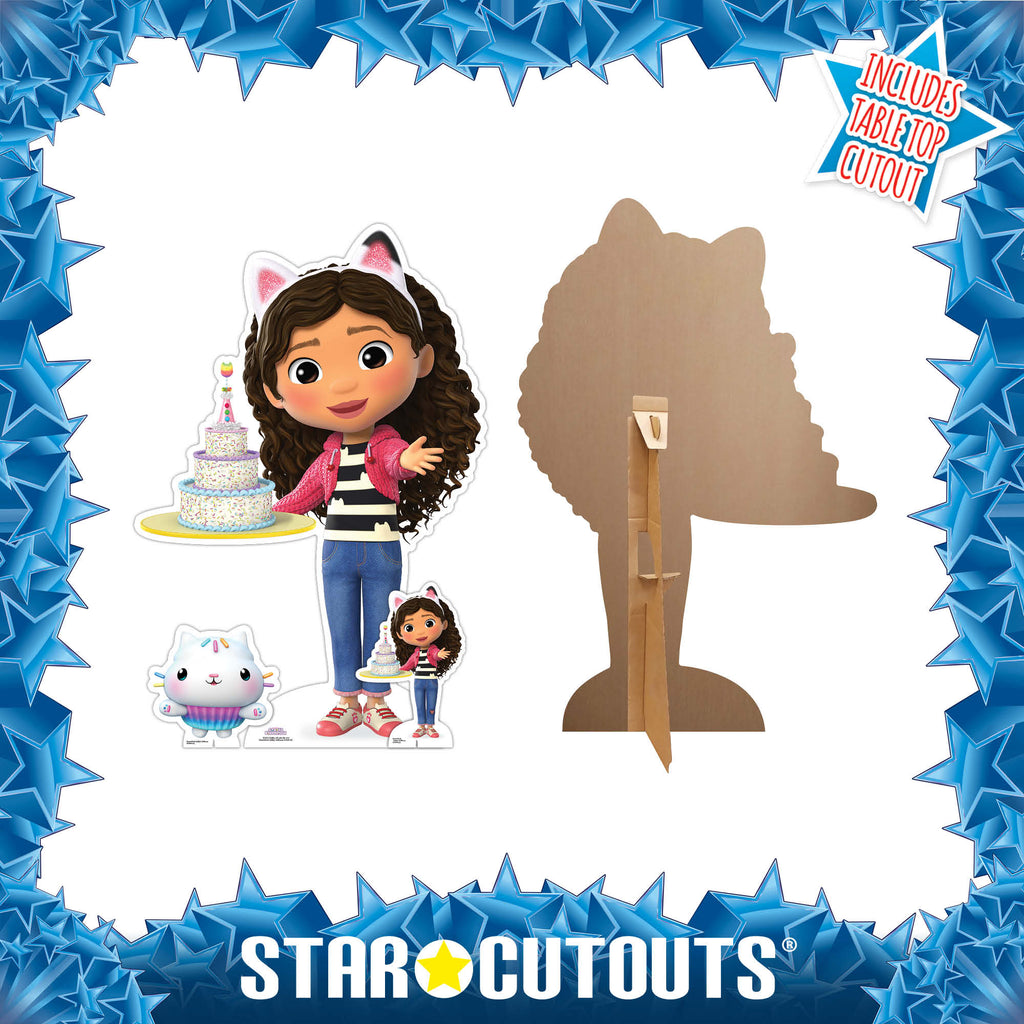 SC4316 Gabby with Cake Gabby's Dollhouse Star Mini Cardboard Cut Out Height 95cm – product image 3