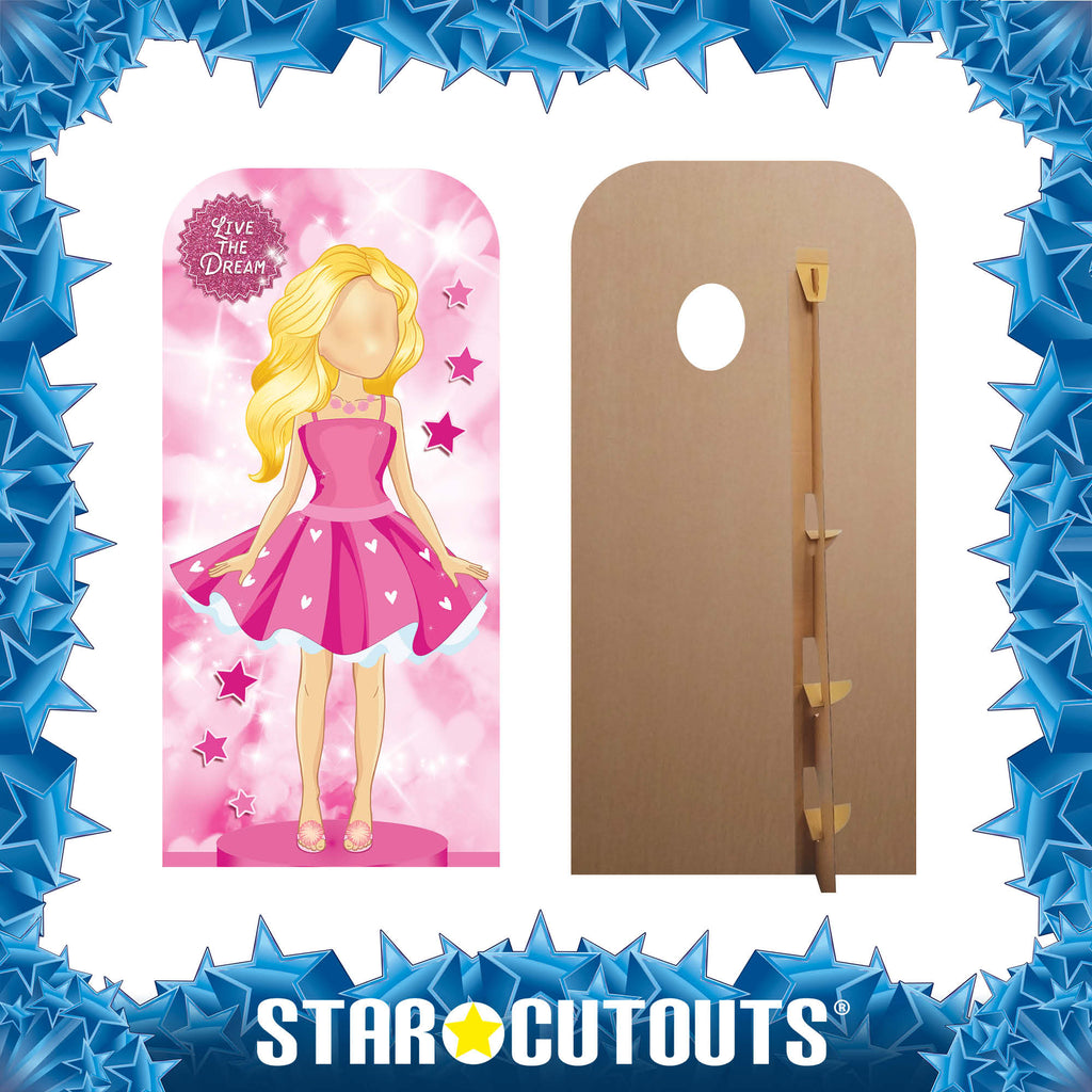 SC4320 Pink Doll Stand In Cardboard Cut Out Height 193cm – product image 6