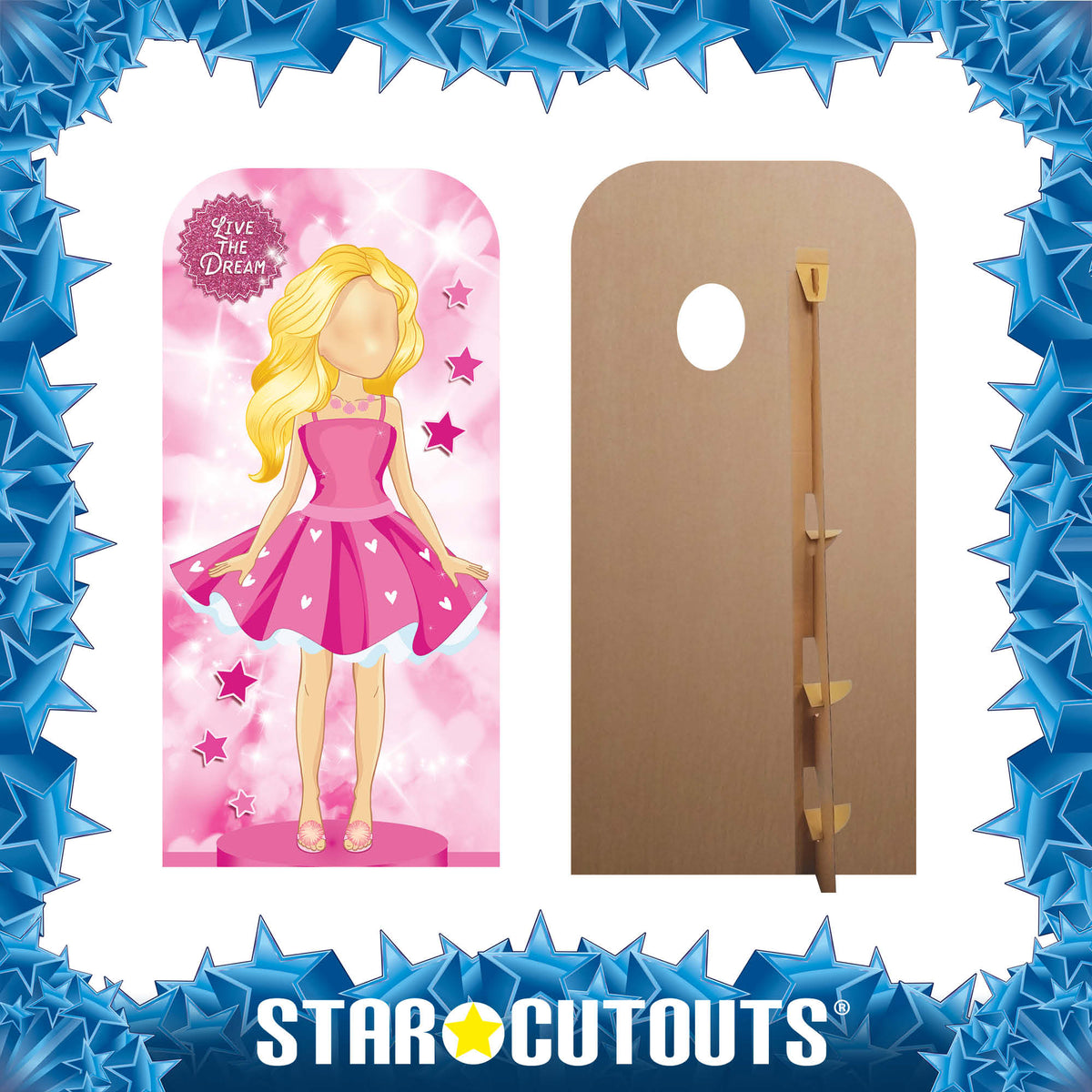 SC4320 Pink Doll Stand In Cardboard Cut Out Height 193cm – product image 6