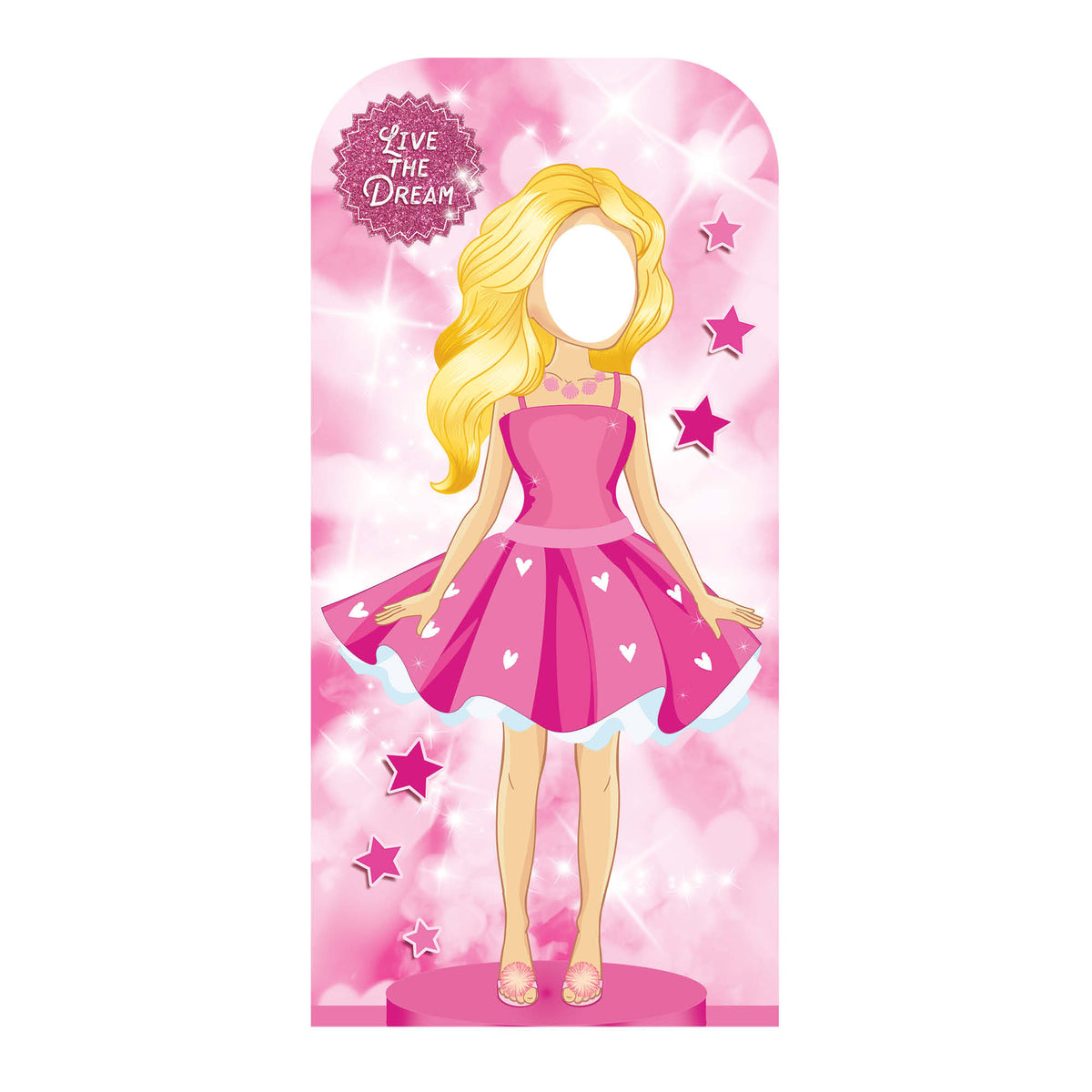 SC4320 Pink Doll Stand In Cardboard Cut Out Height 193cm – product image 5