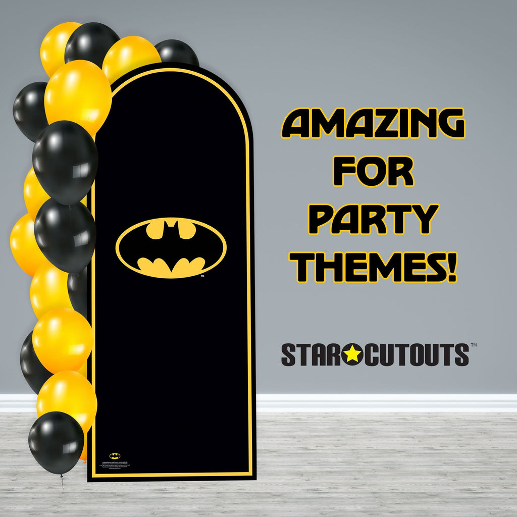 SC4349 Batman Logo Backdrop Single Cardboard Cut Out Height 194cm – product image 3