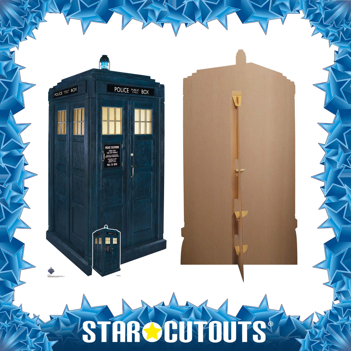 SC4391 TARDIS Police Box Doctor Who Cardboard Cut Out Height 173cm Doctor Who Cardboard Cutouts | Life Size Characters UK – product image 3