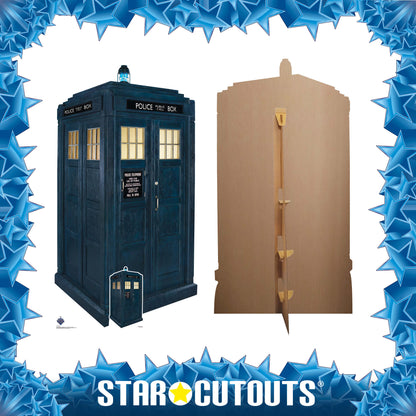 SC4391 TARDIS Police Box Doctor Who  Cardboard Cut Out Height 173cm Doctor Who Cardboard Cutouts | Life Size Characters UK