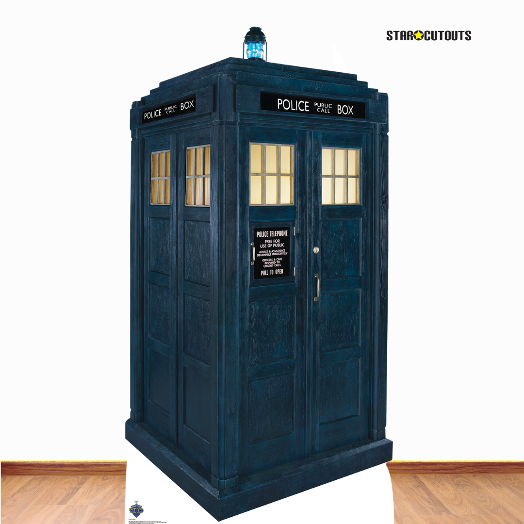 SC4391 TARDIS Police Box Doctor Who  Cardboard Cut Out Height 173cm Doctor Who Cardboard Cutouts | Life Size Characters UK