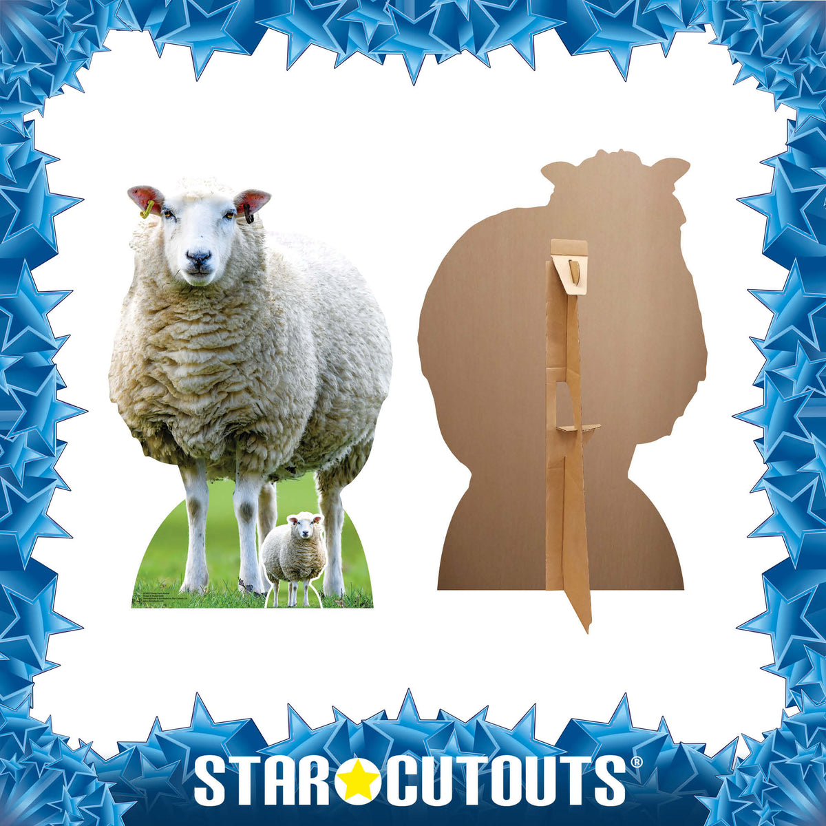 SC4437 Sheep Farm Animal Cardboard Cut Out Height 94cm – product image 3