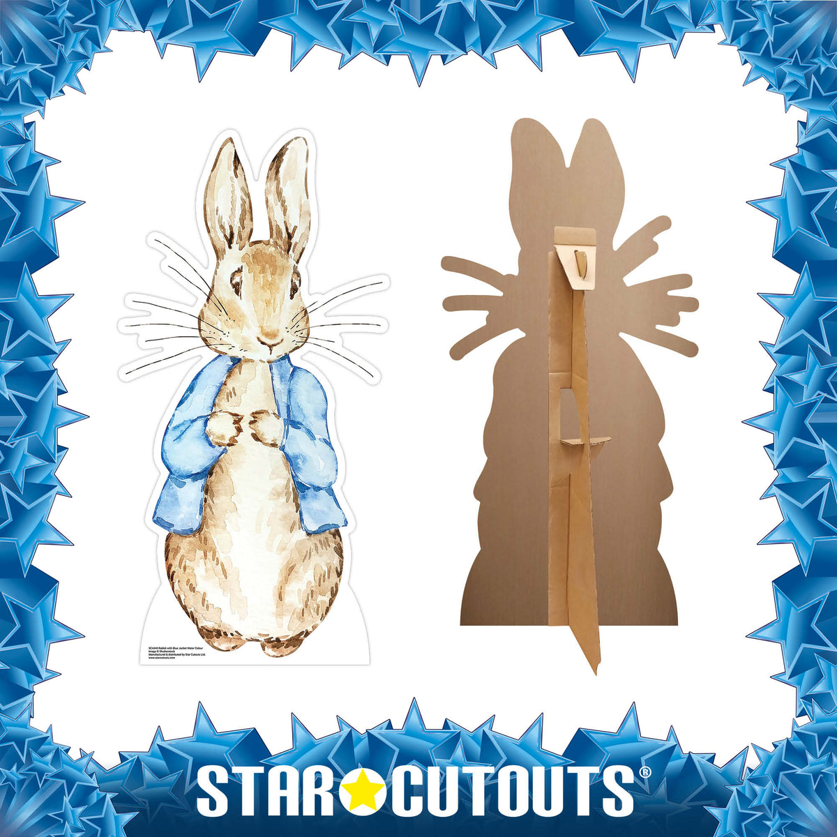 SC4440 Rabbit Blue Jacket Cardboard Cut Out Height 93cm – product image 3