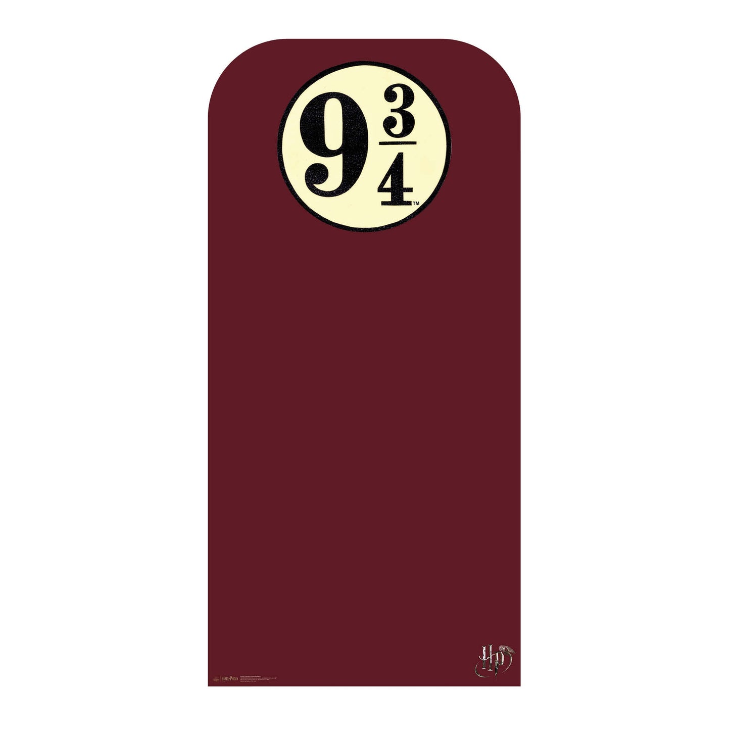 SC4451 Hogwarts Express Platform 9¾  Harry Potter  Backdrop -  Sailboard Cardboard Cut Out Height 193cm