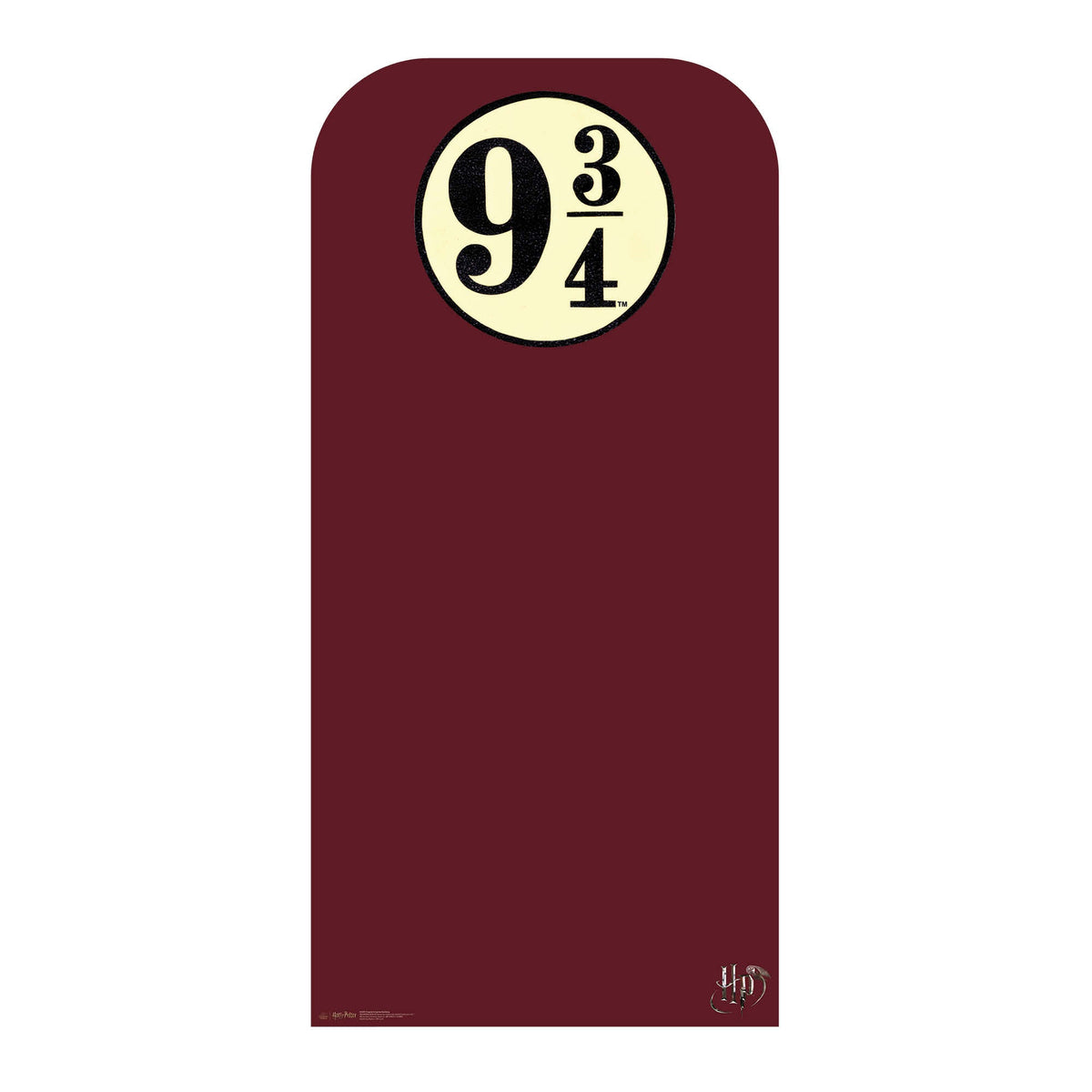 SC4451 Hogwarts Express Platform 9¾ Harry Potter Backdrop - Sailboard Cardboard Cut Out Height 193cm – product image 1