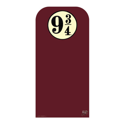 SC4451 Hogwarts Express Platform 9¾  Harry Potter  Backdrop -  Sailboard Cardboard Cut Out Height 193cm