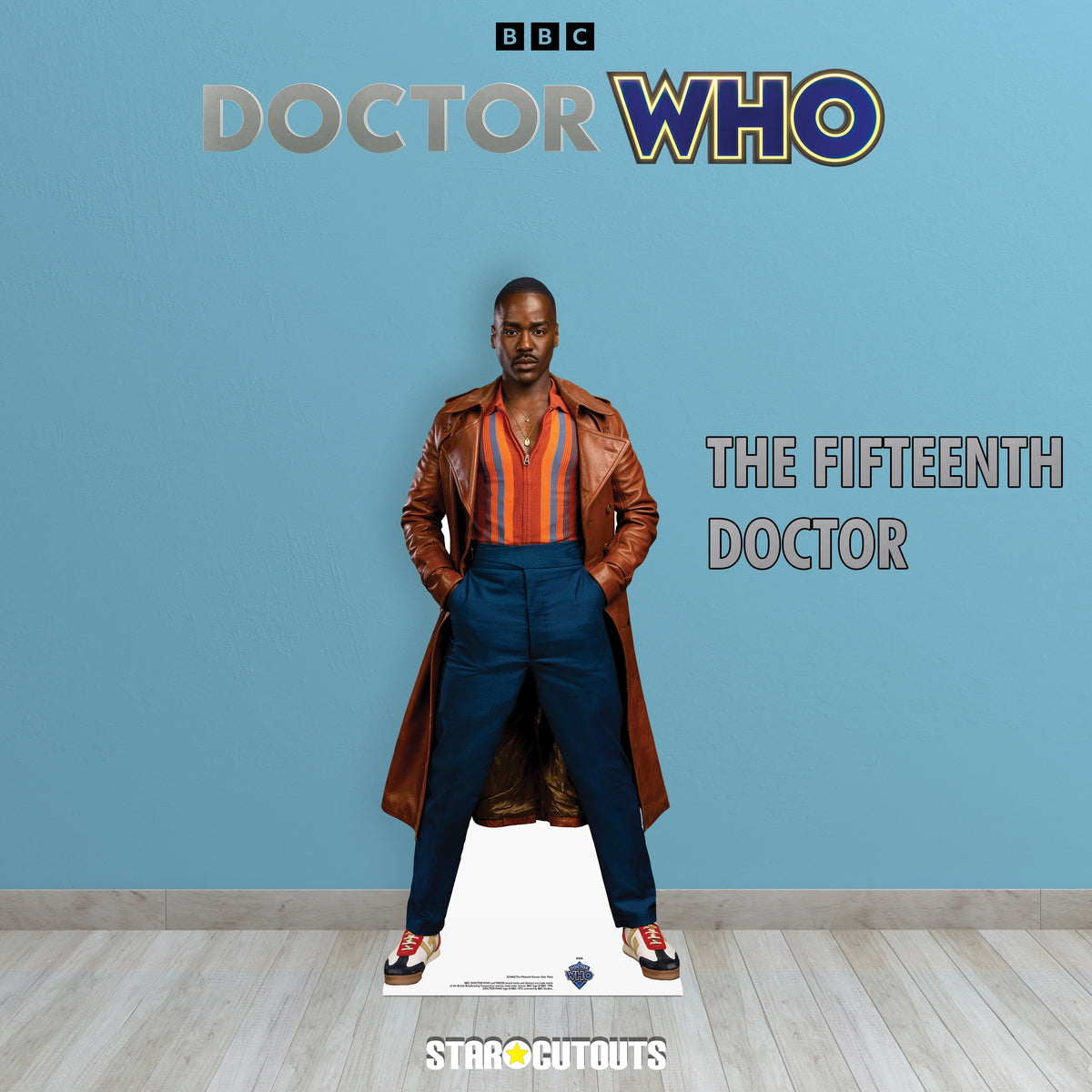 SC4462 15th Doctor Who Ncuti Gatwa Star Mini Cardboard Cut Out Height 91cm – product image 5