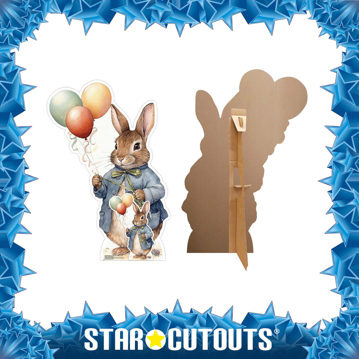 SC4480 Rabbit with Balloons Cardboard Cut Out Height 92cm – product image 4