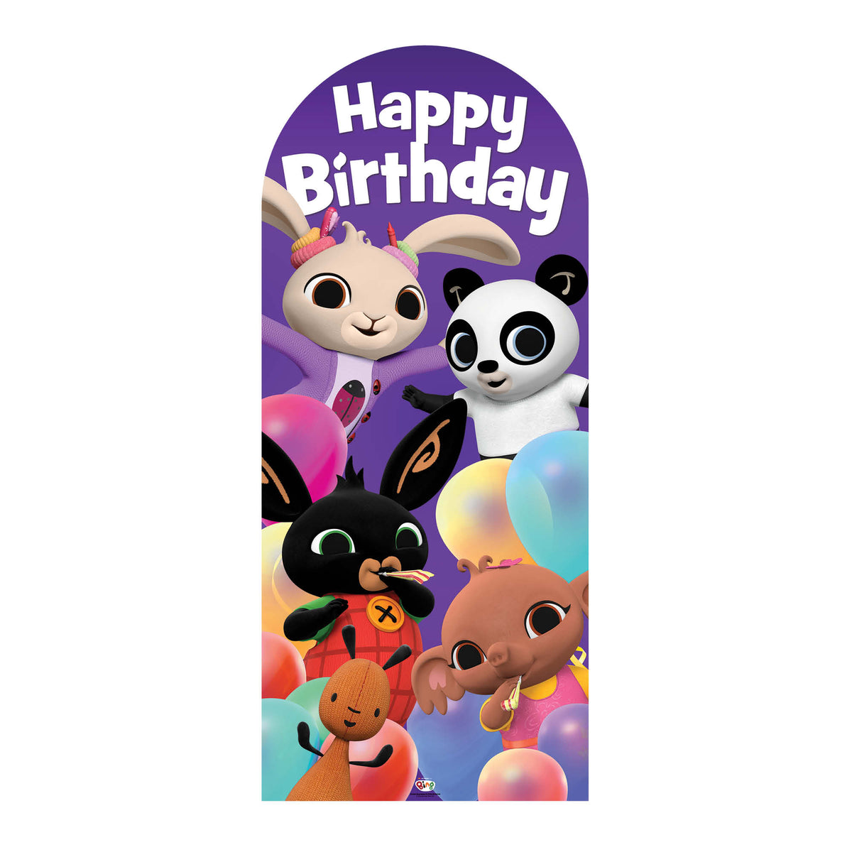SC4532 Bing Happy Birthday Sailboard Cardboard Cut Out Height 185cm – product image 1