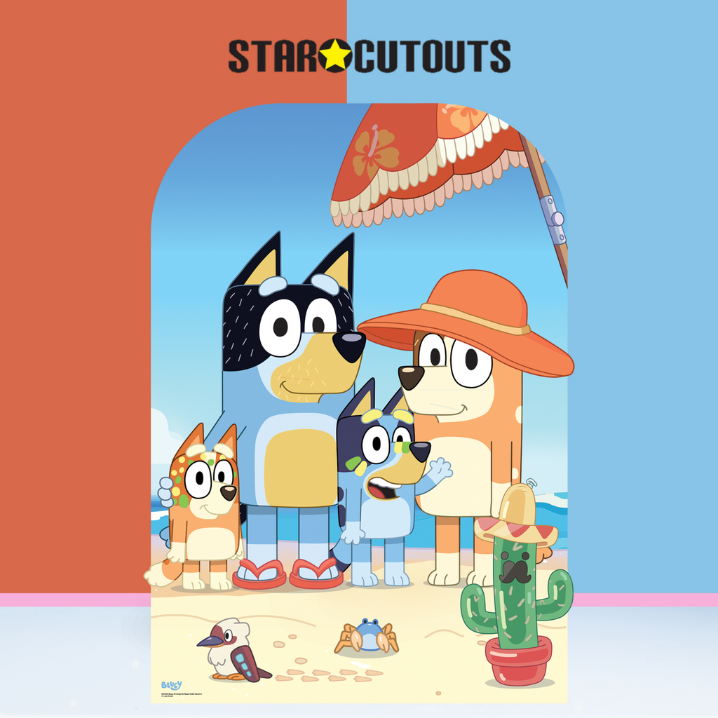SC4534 Bluey On-Beach Stand In Cardboard Cut Out Height 131cm – product image 7