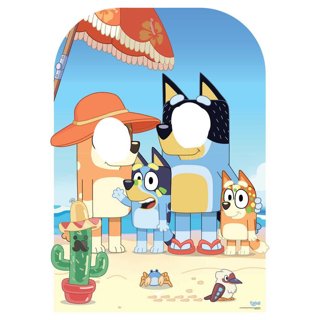 SC4534 Bluey On-Beach Stand In Cardboard Cut Out Height 131cm – product image 4
