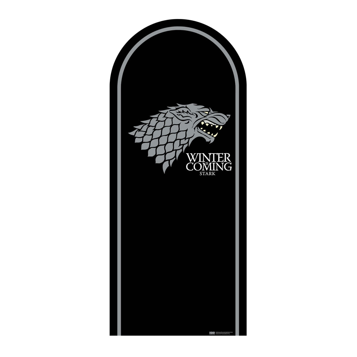 SC4541 Game of Thrones Stark Motif Sigil Backdrop Cardboard Cut Out Height 185cm – product image 1