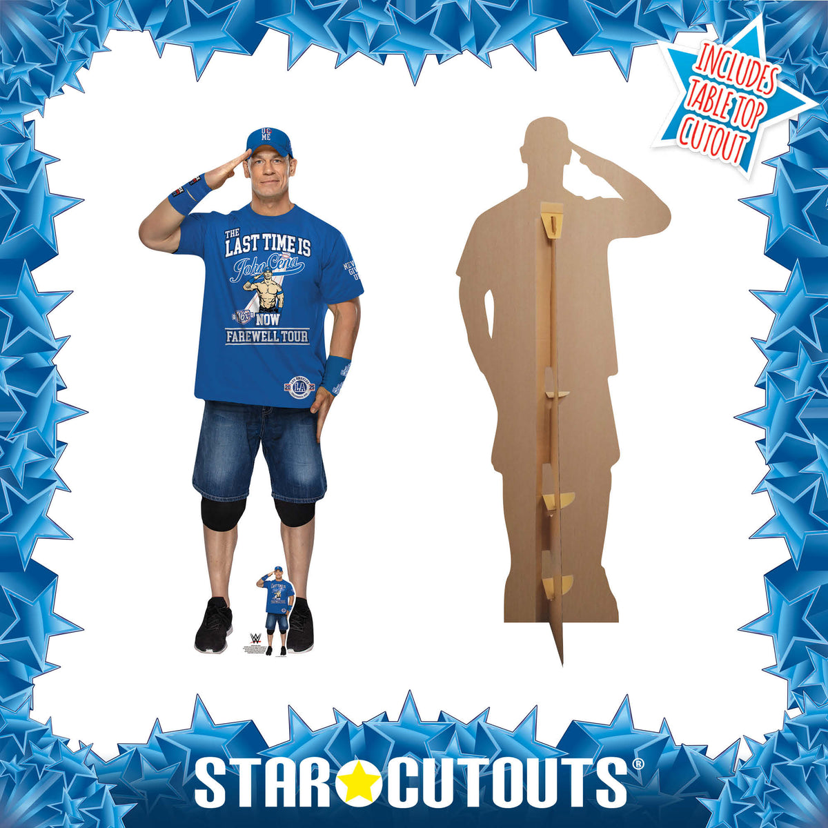 SC4552 John Cena Farewell Tour Blue Shirt Cardboard Cut Out Height 186cm – product image 5