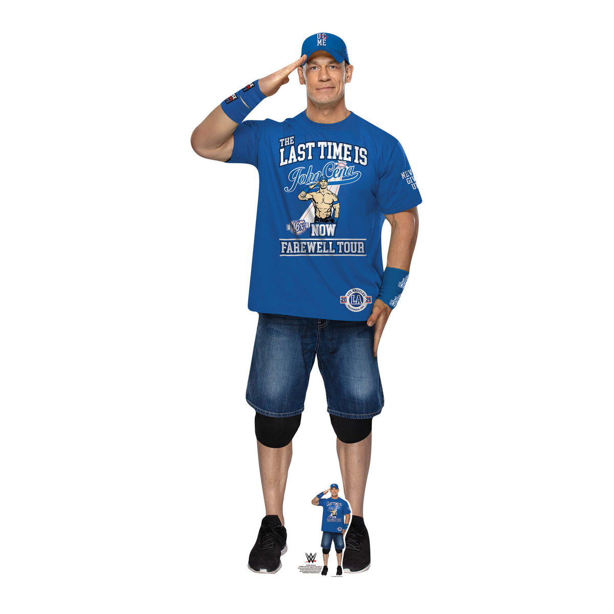 SC4552 John Cena Farewell Tour Blue Shirt Cardboard Cut Out Height 186cm – product image 1