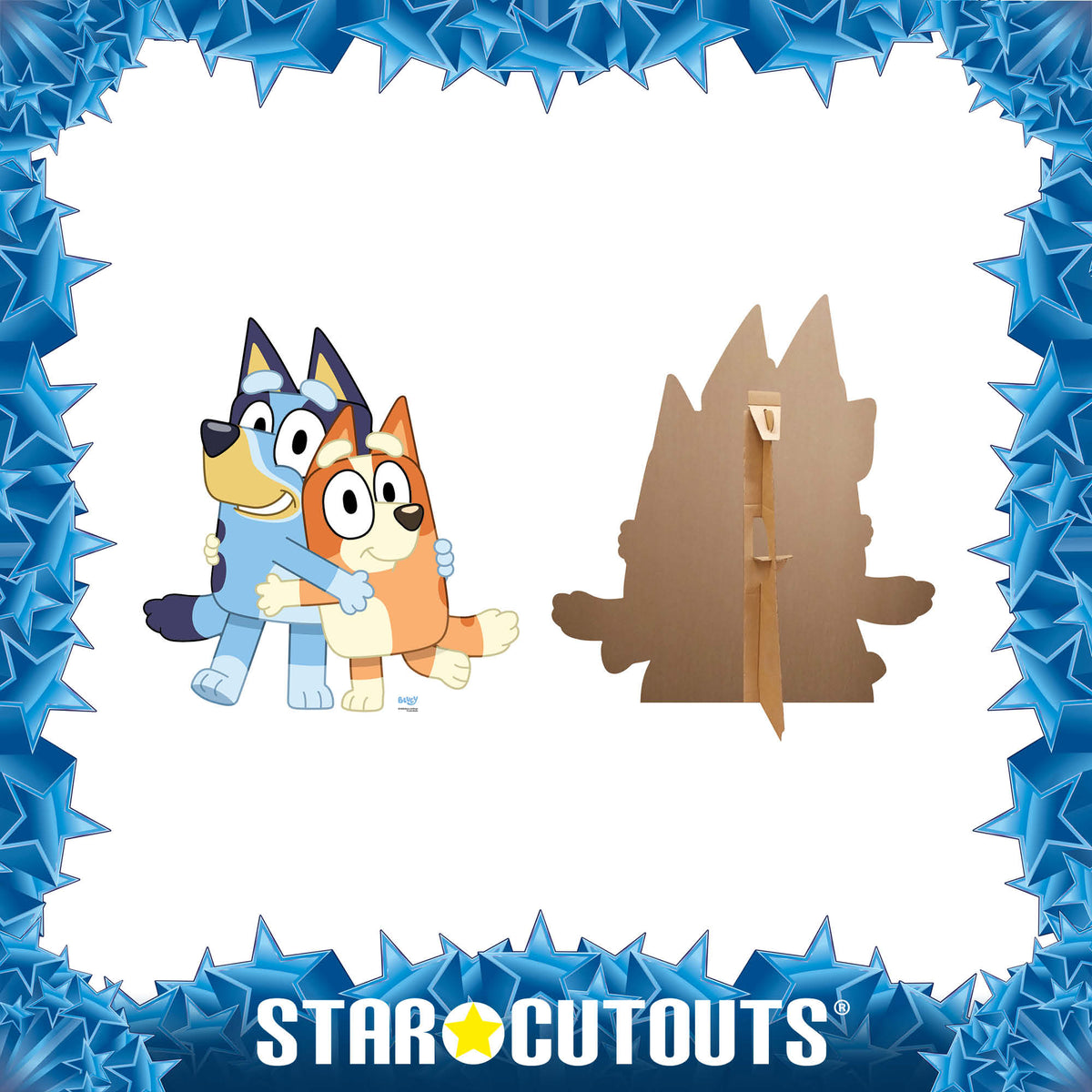 SC4558 Bluey and Bingo Cardboard Cut Out Height 91cmBluey Cardboard Cutout UK | Life Size Party Decoration