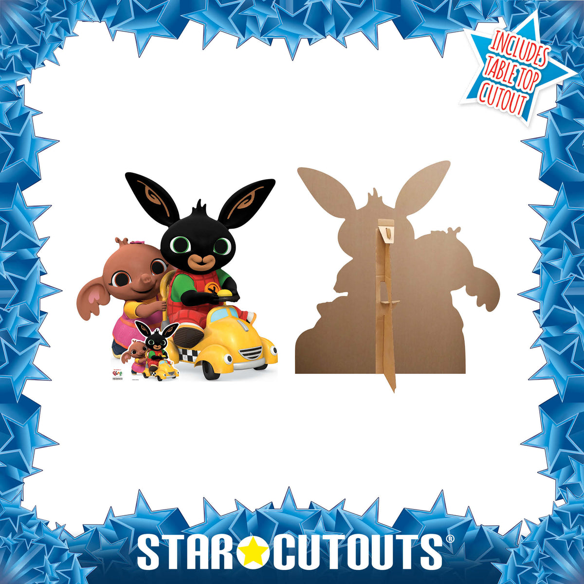 SC4591 Bing Bunny & Sula In Car Cardboard Cut Out Height 96cm – product image 6