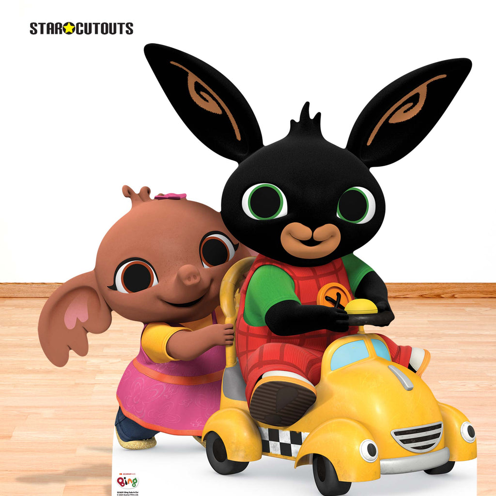 SC4591 Bing Bunny & Sula In Car Cardboard Cut Out Height 96cm – product image 2