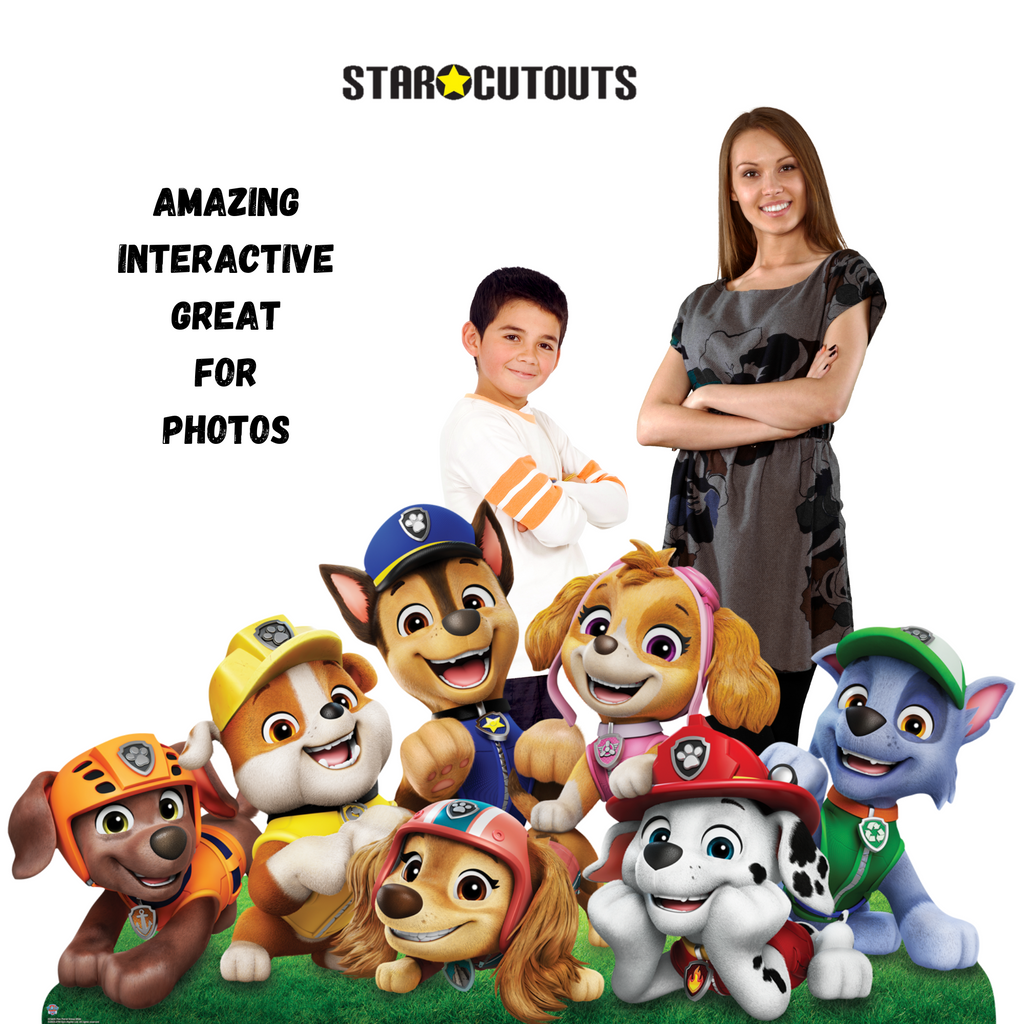 SC4601 Paw Patrol Group Shot Wide Cardboard Cut Out Height 94cm Cardboard Cutouts for Birthday Parties | All Ages UK – product image 6
