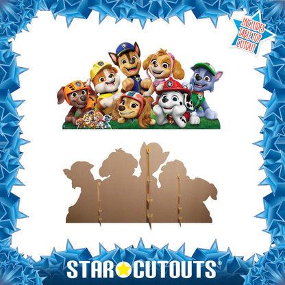 SC4601 Paw Patrol Group Shot Wide Cardboard Cut Out Height 94cm Cardboard Cutouts for Birthday Parties | All Ages UK