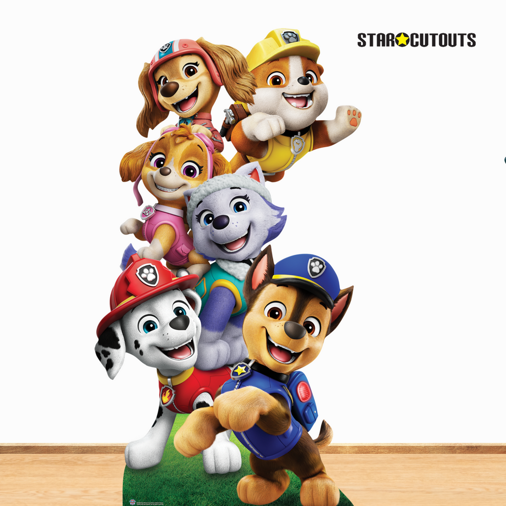 SC4602 Paw Patrol Group Shot Cardboard Cutout Height 164cm Paw Patrol Cardboard Cutouts UK | Kids Party Decorations – product image 2