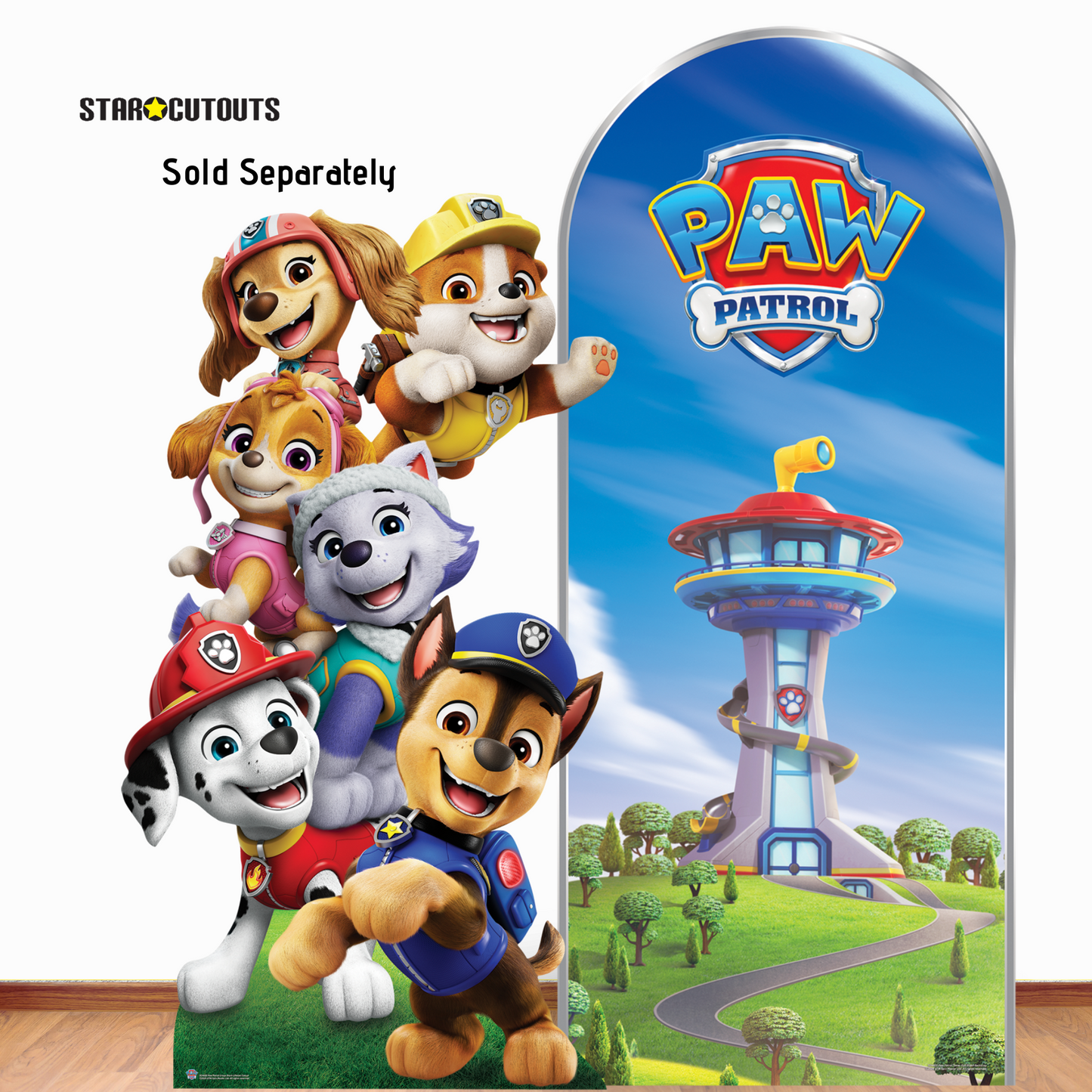 SC4602 Paw Patrol Group Shot Cardboard Cutout Height 164cm Paw Patrol Cardboard Cutouts UK | Kids Party Decorations