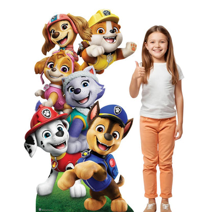 SC4602 Paw Patrol Group Shot Cardboard Cutout Height 164cm Paw Patrol Cardboard Cutouts UK | Kids Party Decorations