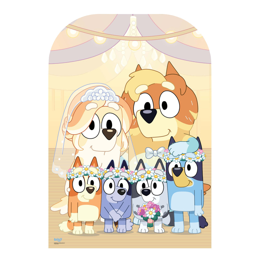 SC4625 Bluey Wedding Stand-In Cardboard Cut Out Height 131cm – product image 6