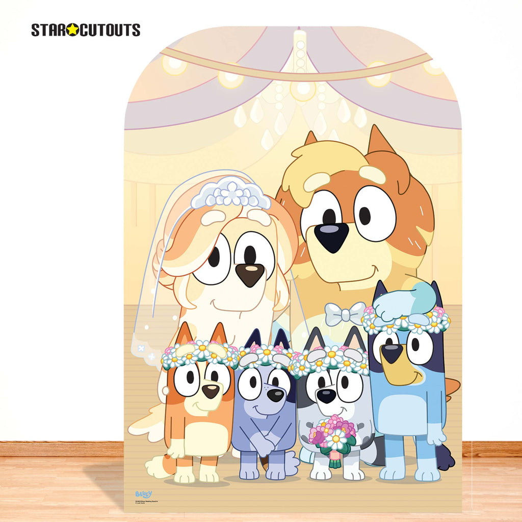 SC4625 Bluey Wedding Stand-In Cardboard Cut Out Height 131cm – product image 1