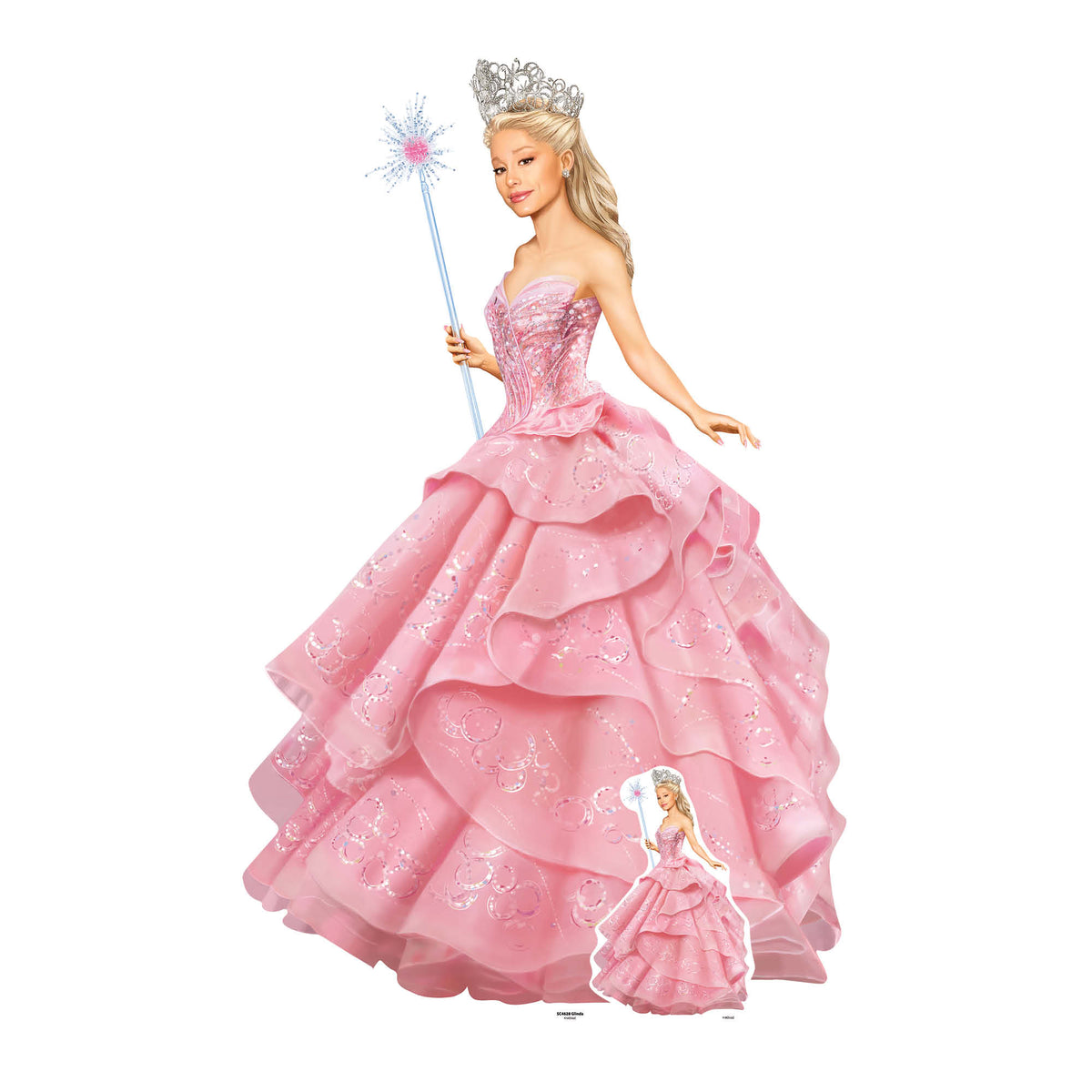 SC4628 Glinda Wicked Pink Witch Cardboard Cut Out Height 150cm – product image 8