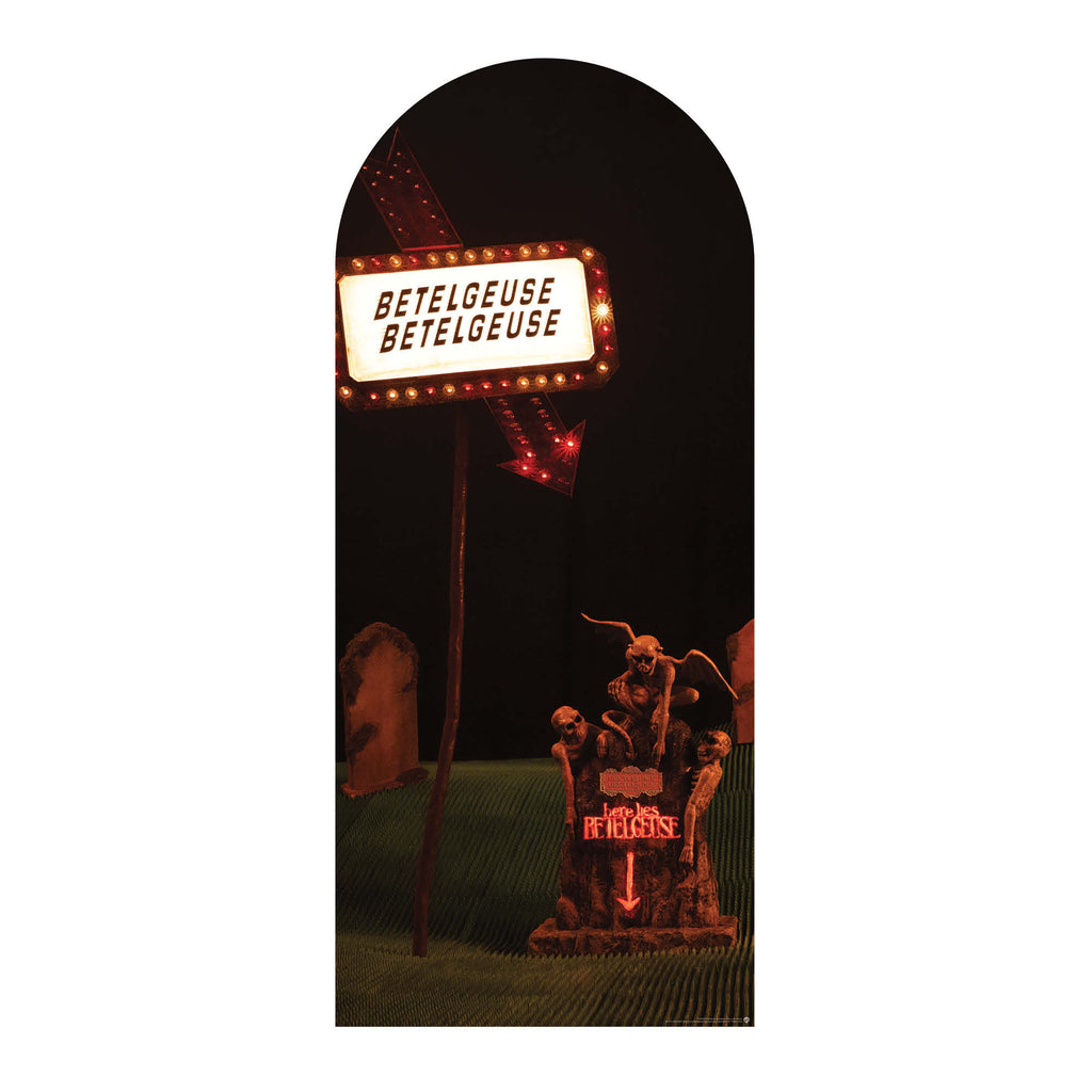 SC4650 Beetlejuice Here Is Backdrop Single Cardboard Cut Out Height 185cm – product image 4