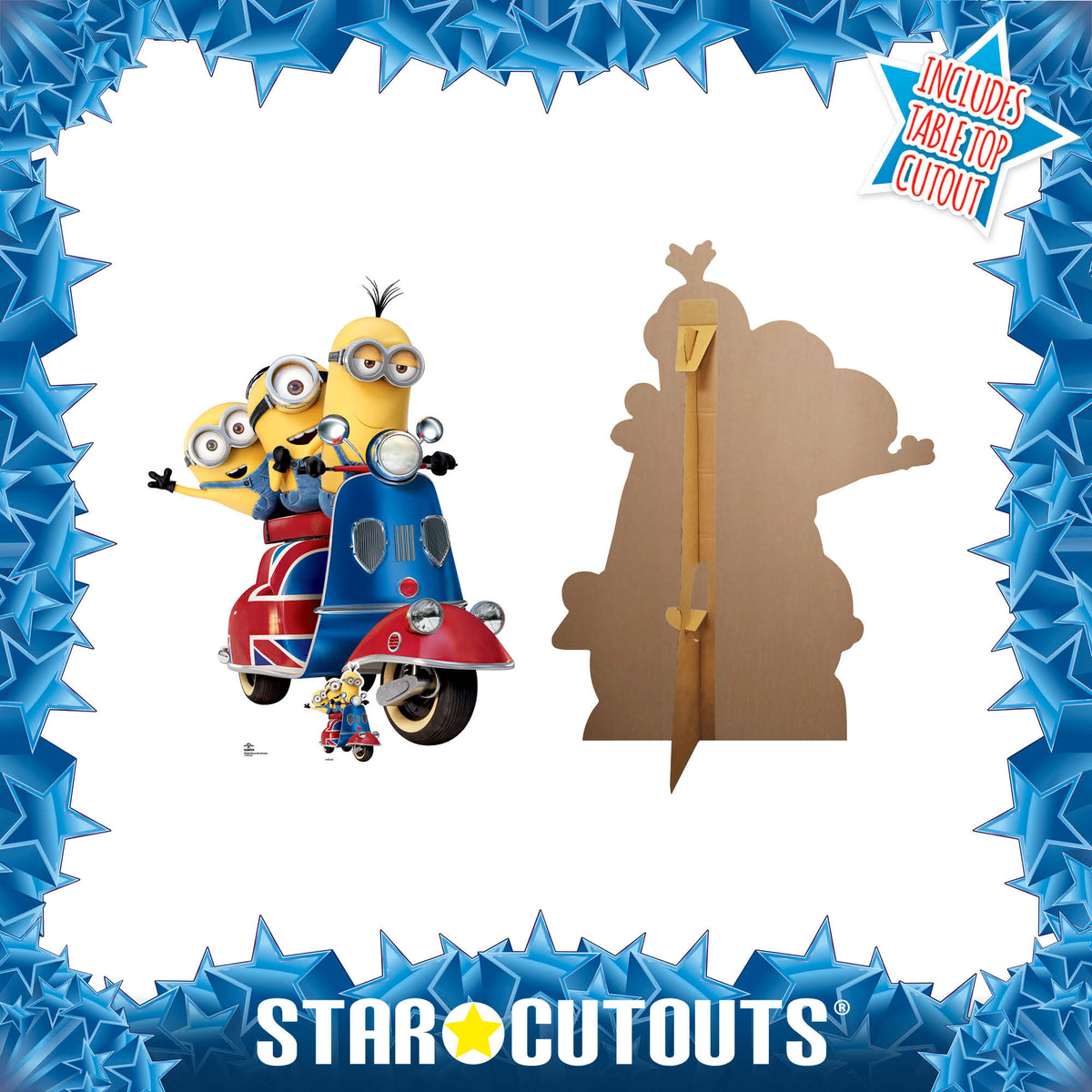 SC4746 Minions on Scooter Cardboard Cut Out Height 121cm – product image 3