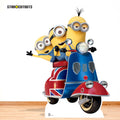 SC4746 Minions on Scooter Cardboard Cut Out Height 121cm – product image 1