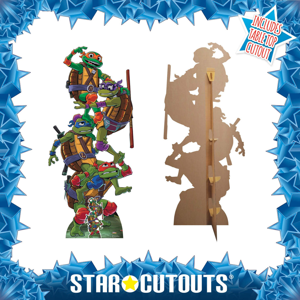 SC4799 Tales of Teenage Mutant Ninja Turtles TMNT Group Stack Cardboard Cutout Height 192cm – product image 3
